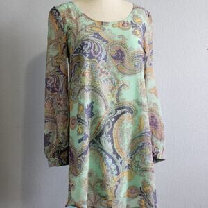 Blu Pepper Hi Low BOHO Tunic with Back Cutout Size Small